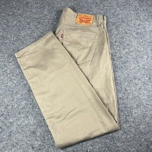 Levi's 559 Men's Jeans 34x32 Beige Relaxed Straight Denim Casual Used